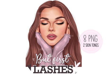 Fashion Clipart, Lashes Planner Clipart Graphic by YanaArt · Creative Fabrica