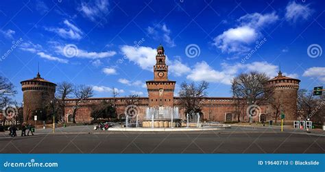 Sforza Castle stock photo. Image of milan, sforza, castle - 19640710