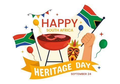 Happy Heritage Day South Africa Vector Illustration on September 24 ...