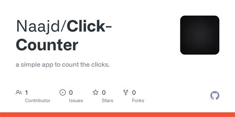 GitHub - Naajd/Click-Counter: a simple app to count the clicks.