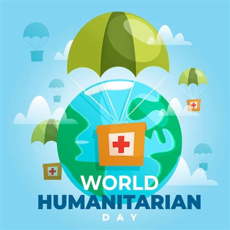 Free Vector | World humanitarian day concept