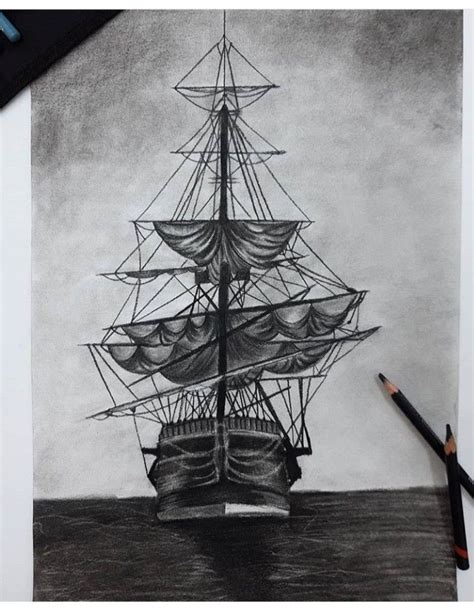 Black Pearl charcoal, ship