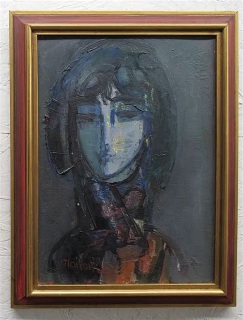 ZVI MAIROVICH 1960S Abstract Portrait Important Modernist Haifa Israeli Artist $499.00 - PicClick