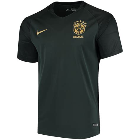 Nike Brazil National Team Green 2017/18 Third Replica Jersey