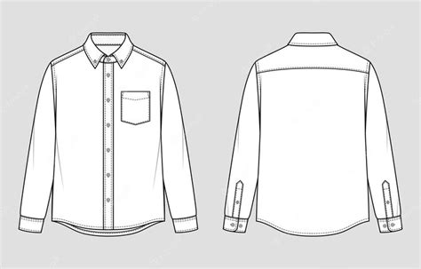 a long sleeved shirt with buttons on the chest and collar, front and ...