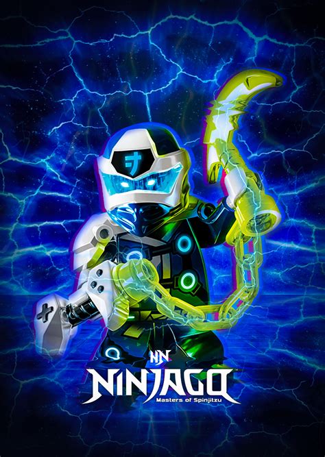 Lego Ninjago Jay Digi Lightning Poster | Lego ninjago, Ninjago, Lego poster