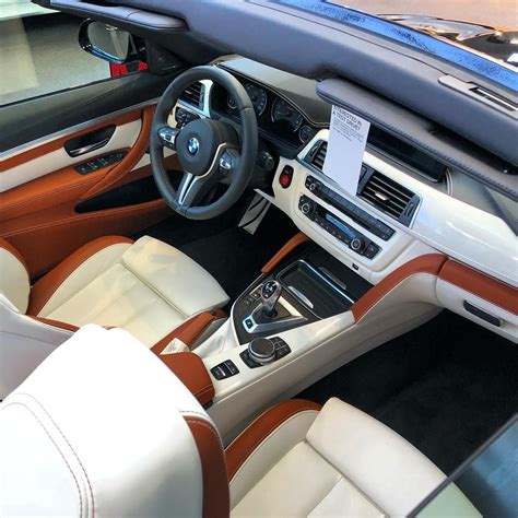 BMW M4 convertible. This new interior color combination is a bit ...