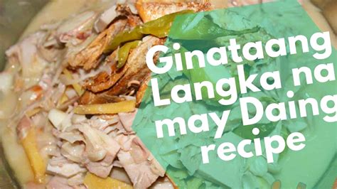 Ginataang Langka with Daing Recipe