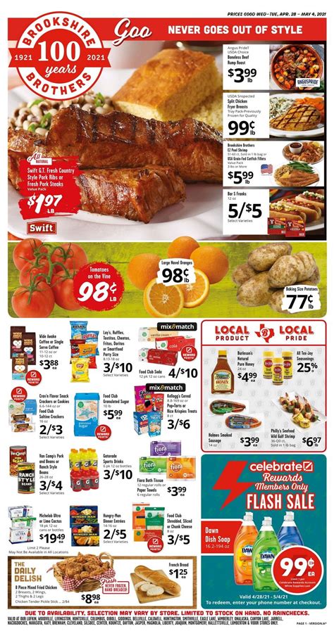 Brookshire Brothers Weekly Ad Apr 28 – May 04, 2021