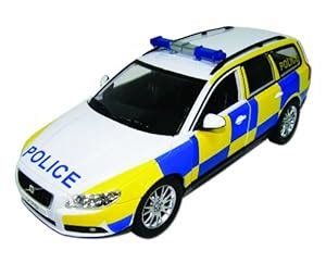 1:18 Scale Friction-Powered Volvo V70 British Police Plastic Model Car ...