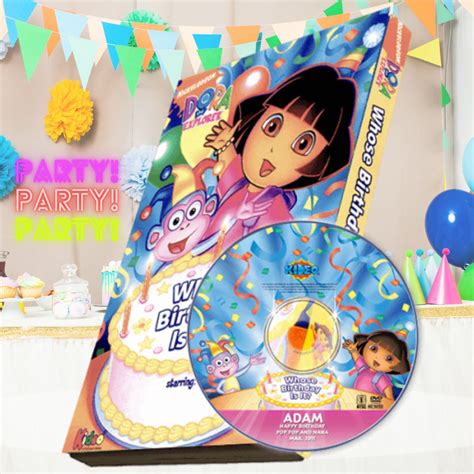 Dora Whose Birthday is It Photo Personalized DVD for Kids - Etsy New ...