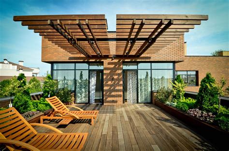 Kiev Residence by Yunakov Architecture Construction | Rooftop design, Roof terrace design, Patio ...