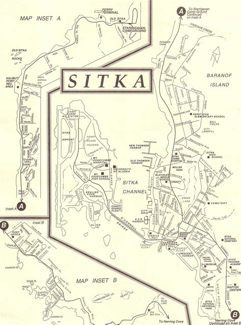 Sitka Road Map - Sitka AK US • mappery