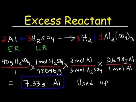 How To Calculate The Limiting Reagent In Chemistry : You can use ...