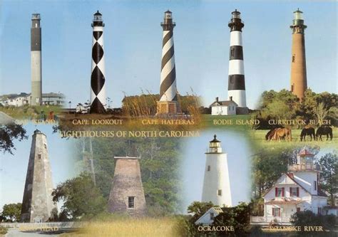 A Postcard a Day: Lighthouses of North Carolina