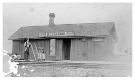 Atchison, Topeka and Santa Fe Railway Company depot, De Soto, Kansas ...