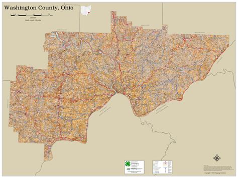 Washington County Ohio 2023 Soils Wall Map | Mapping Solutions