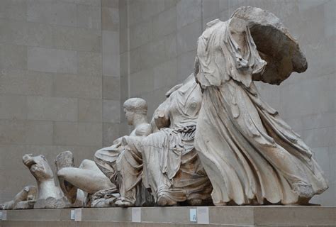 File:The Parthenon sculptures, an oblique view of the sculptures from ...