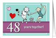 48th Wedding Anniversary Cards from Greeting Card Universe