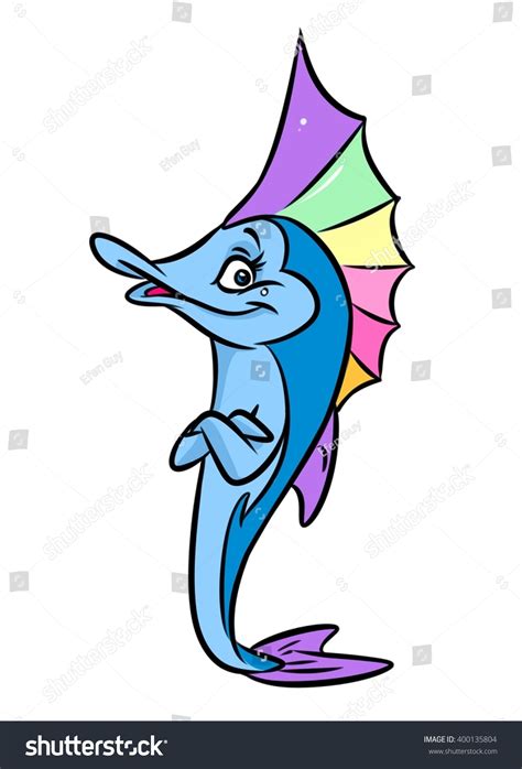 Fish Rainbow Cartoon Illustration Isolated Image Stock Illustration ...