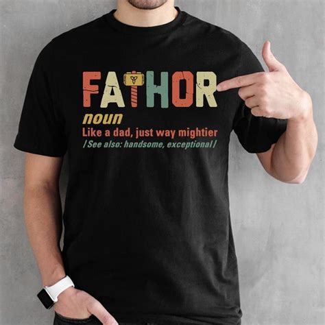 Vintage Fa-thor Shirt - Fathor Birthday Shirt - Fa-Thor Definition ...