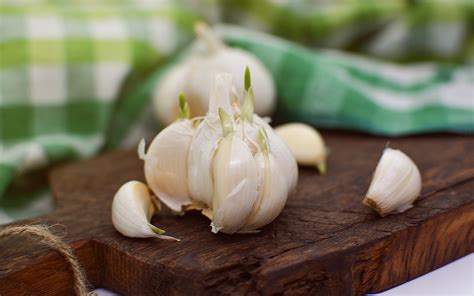 Garlic On Cutting Board Free Stock Photo - Public Domain Pictures