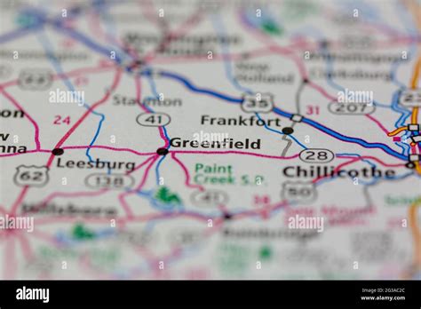 Map of greenfield ohio hi-res stock photography and images - Alamy