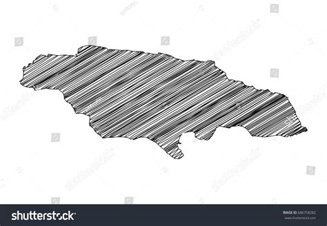 Scribble Map Jamaica Sketch Hand Drawn Stock Vector (Royalty Free) 686758282 | Shutterstock