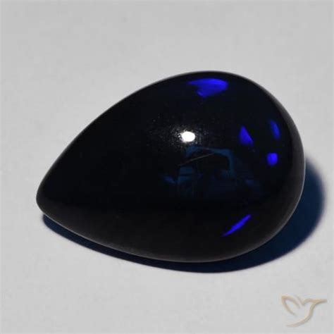 7.09 carat Pear Black Opal Gemstone | loose Certified Black Opal from Ethiopia | Natural Gem, ID ...