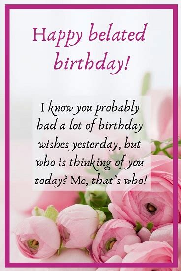 Belated birthday wishes - What to write in a birthday card