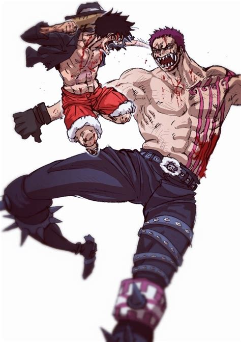 Katakuri Vs luffy | Luffy, Anime, One piece fanart