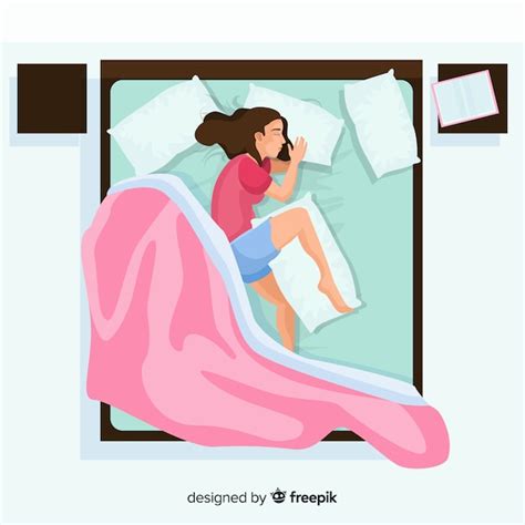 Persona durmiendo en la cama | Vector Gratis