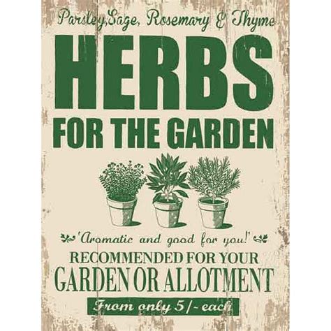 vintage garden signs uk - Google Search | Advertising signs, Herbs ...