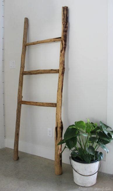 Rustic Wooden Blanket Ladder (for free!) - Wildfire Interiors