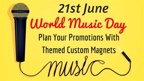 World Music Day Is 21st June- Plan Your Promotions With Themed Custom ...