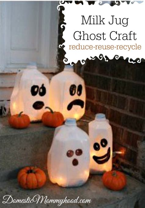 Milk Jug Ghost Craft - Domestic Mommyhood