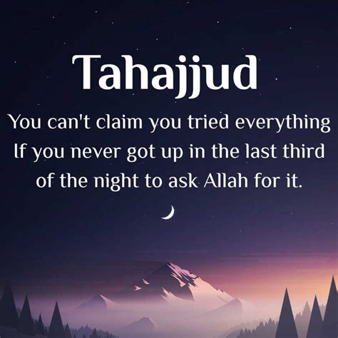 30+ Deep Tahajjud Quotes (Night Prayer) with images | islamtics