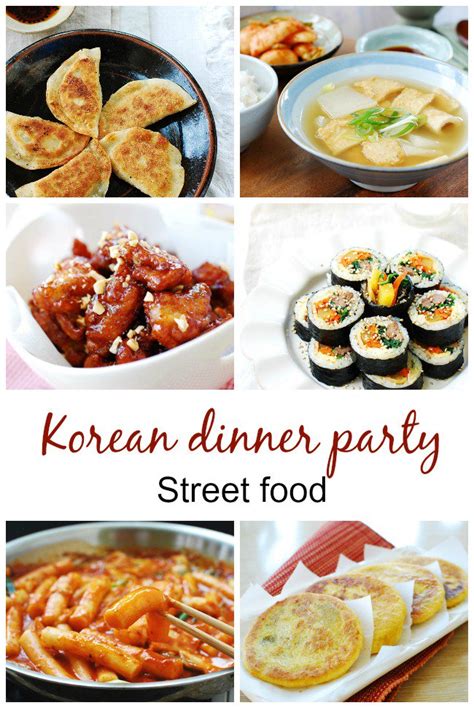 Korean Dinner Party Menu Ideas - Korean Bapsang | Asian street food, Street food, Easy korean ...