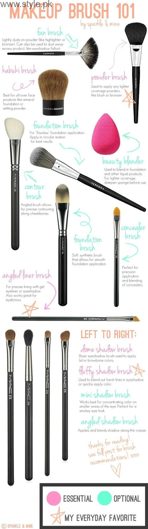 Basic Makeup Brushes Guide For Beginners | Style.Pk