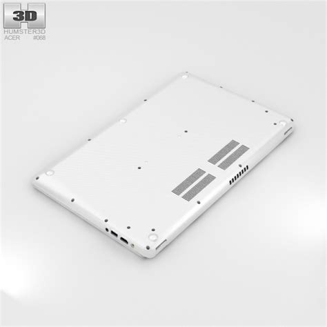 Acer Chromebook 15 White 3D Model $59 - .max .obj .ma .lwo .fbx .c4d ...