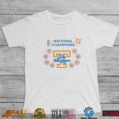 Tennessee Volunteers Lady Vols National Champions T Shirt - Gearbloom