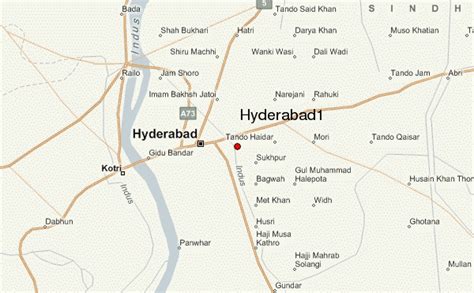 Hyderabad Pakistan Map