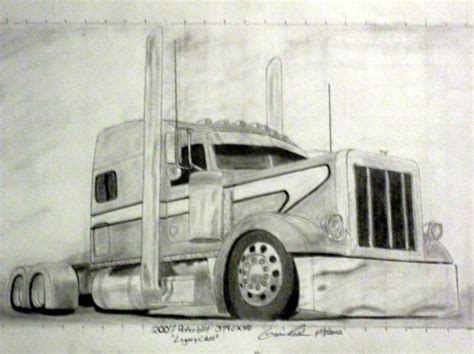 17 Best Peterbilt sketch drawing for Kids | Creative Sketch Art Design