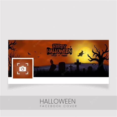 Premium Vector | Happy halloween facebook cover page design