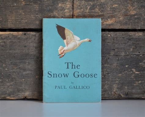 1956 Paperback Book. The Snow Goose, by Paul Gallico. Turquoise.