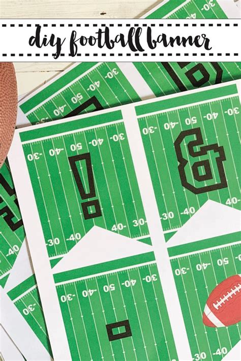 DIY Football Banner - Everyday Party Magazine