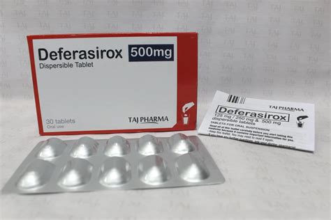 Deferasirox Dispersible Tablets 500mg Taj Pharma - Taj Generics Pharmaceuticals | Taj Pharma