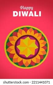 Diwali Festival Rangoli Background Poster Stock Photo 2211441071 | Shutterstock