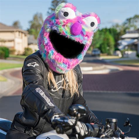 Motorcycle Helmet Cover - Rainbow Short Fur - Moto Loot