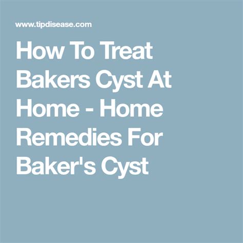 How To Treat Bakers Cyst At Home - Home Remedies For Baker's Cyst ...